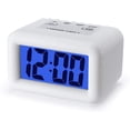 thumbnail image 1 of Reloj despertador digital JAMW LCD grande con luz nocturna blanco, 1 of 5