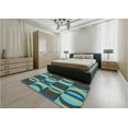thumbnail image 4 of Ahgly Company Indoor Rectangle Patterned Charcoal Blue Area Rugs, 8' x 12', 4 of 6