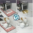thumbnail image 4 of Coffee Mat the Kitchen is the Heart of the Home Rubber Backed Absorbent Dish Drying Mat Fit Under Dishes,Rack Pad,Kitchen Counter,Coffee Maker,Coffee Bar Accessories 24"X16", 4 of 6