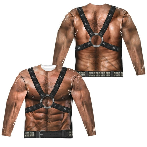 Leather Daddy (Front - Back Print) - Regular Fit Long Sleeve Shirt - Medium