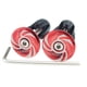 thumbnail image 2 of Tapones de manillar de bicicleta Shamjiam Cubiertas de tope de manillar rojo, 2 of 7