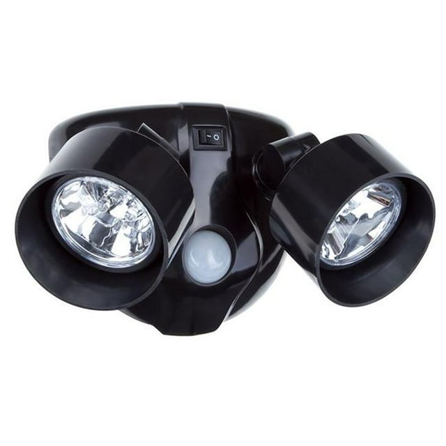 Trademark M200011 Everyday Home Dual Head Motion Activated 10 LED Security Light - Black