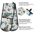 thumbnail image 4 of Dailycode Double Sided Oven Mitt with Loop Heat Resistant Kitchen Long Potholders 7" x 35" Van Gogh Butterfly, 4 of 6