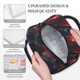 thumbnail image 3 of Disketp Red Moon Shark Sailboat Bolsa Térmica para Almuerzo, Lonchera con Abertura Amplia y Gran Capacidad, Organizador Reutilizable para Mujeres, Hombres y Adultos, 3 of 6