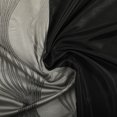 thumbnail image 2 of Lanco Black Silver Curtain, Grommet Light Filtering Window Curtains for Bedroom , 2 Panels, 37Wx84L , Jacquard Curtains, 2 of 5