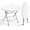 White, variant on 32inch Round Folding Commercial Banquet Table, Portable Plastic Coffee Table/Card Table, Suitable for Kitchen or Outdoor Party Wedding Events, 1 Piece