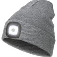 thumbnail image 2 of Unisex Beanie Hat with The Light, Gifts for Women Men Dad Father, USB Rechargeable LED Headlamp Cap, 2 of 6