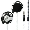 thumbnail image 2 of Trayknick Universal 3.5mm Plug Wired Clip On Ear Sports Earphone Heavy Bass Headphone, 2 of 13