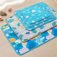 thumbnail image 5 of Self-Cooling Pet Ice Mat, Breathable Non-Slip Summer Cooling Pad for Cats Dogs, Washable Pet Sleeping Cushion, Soft Printed Cold Bed for Small Medium Large Puppy Kitten Indoor Rest, 5 of 7