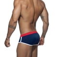 thumbnail image 5 of Umfun Men's Color Block Stripe Swim Briefs Low Rise Slim Fit Premium Stretch Swim Bikini for Beach Sunbathing Pool and Casual Resort Leisure Wear, 5 of 8