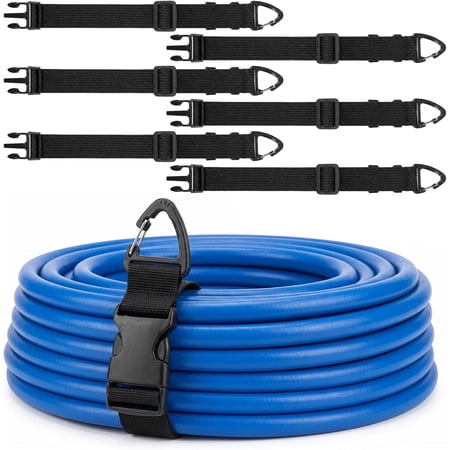 6-pack 17-inch extension cord organizer, adjustable extension cord organizer with triangle clamp, heavy-duty extension cord hanger, for garage organization, workshop storage