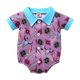 thumbnail image 1 of Gibobby Mameluco para niño con estampado de de dibujos animados de manga corta para niños y niñas, ropa para recién nacidos(Morado, 0-6 Meses), 1 of 4