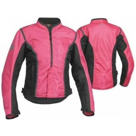 Firstgear Motorcycle Apparel Contour Mesh Womens Jacket, Manufacturer: Firstgear, CONTOUR MESH JKT PNK/BLK WXL FTJ.1308.07.W004 ()