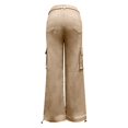 thumbnail image 7 of Bovemsi Lounge Pants Women High Waisted Cargo Pants Wide Leg Casual 6 Pockets Trousers High Waisted Pants, 7 of 7