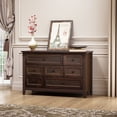 thumbnail image 3 of Solid Wood spray-painted drawer dresser bar,buffet tableware cabinet lockers buffet server console table lockers, retro round handle, applicable to the dining room, living room 00036, 3 of 8