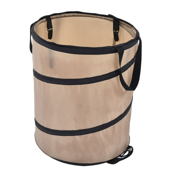 37.8L Collapsible Leaf Trash Can Reinforced Steel Spring Oxford Cloth Collapsible Container