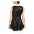 thumbnail image 2 of ADRIANNA PAPELL Womens Black Sleeveless Jewel Neck Peplum Top Size: 8, 2 of 4