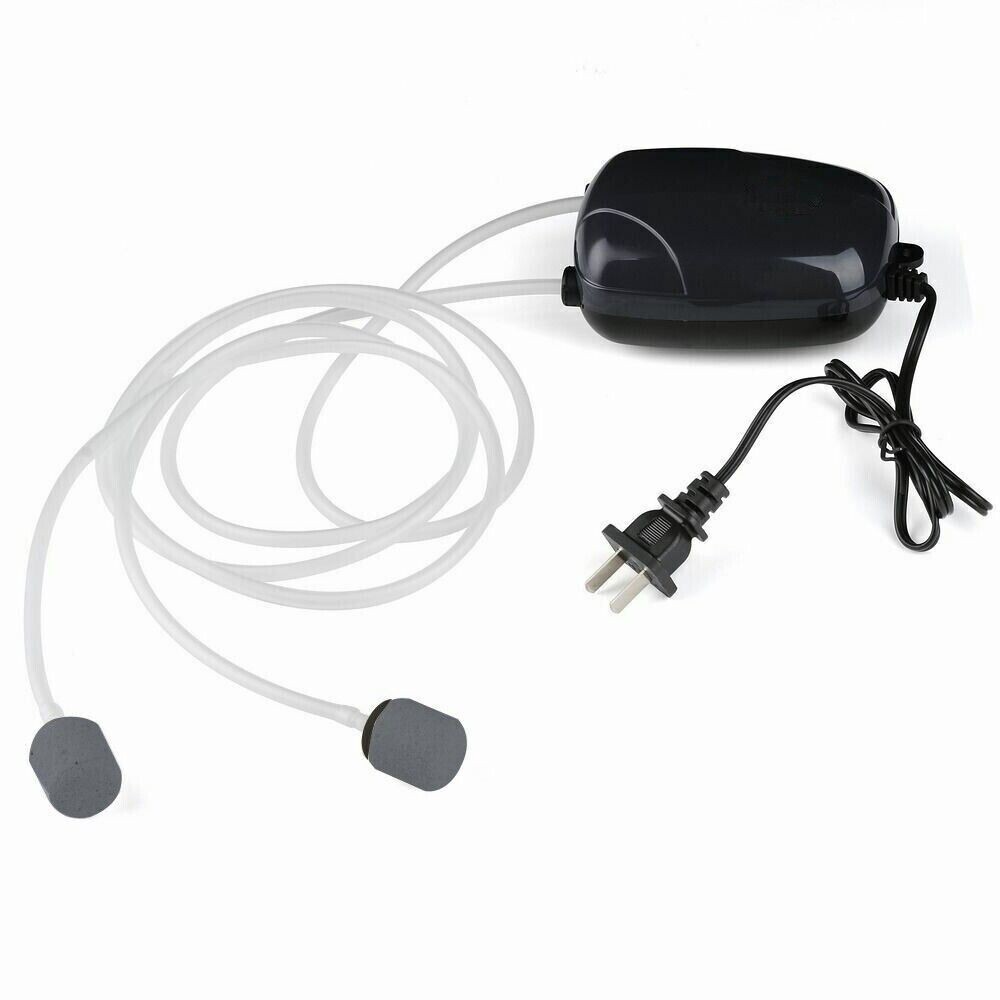 Costyle Aquarium Air Pump with 2 Air Stone Air Tube Fish Tank Silent Oxygen Pump