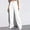 White, variant on ZJXFGS Women's Casual High Waisted Jeans Stretch Button Wide Leg Loose Denim Pants with Pockets Black L