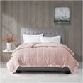 thumbnail image 4 of JERFIT King Size Blush Down Alternative Blanket, Lightweight All-Season Comforter with Satin Trim, Hypoallergenic & OEKO-TEX Certified, 4 of 7