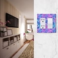 thumbnail image 5 of Yayeee Rocker Switch Wall Plate 1-Gang 4.6"x2.9" Home Decorative Outlet Cover, Purple Starfish Pattern, 5 of 6