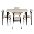 thumbnail image 1 of Juego De Comedor 4 Sillas Mesa Estructura Metalica y Tablero MDF Kingshouse negro, 1 of 7