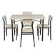 thumbnail image 1 of Juego De Comedor 4 Sillas Mesa Estructura Metalica y Tablero MDF Kingshouse negro, 1 of 7