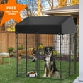 thumbnail image 4 of BingoPaw Black Playpen Welded Wire Dog Kennel W/ Cover, 4.2 ft. x 4 ft. x 5.4 ft, 4 of 10