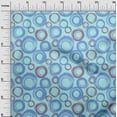 thumbnail image 3 of oneOone Cotton Poplin Arctic Blue Fabric Abstract Craft Projects Decor Fabric Printed By The Yard 56 Inch Wide, 3 of 5