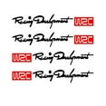 thumbnail image 1 of Wisewang 4Pcs Car Door Handle Sticker Decal 3D Auto Stickers Wrap Decor Letters Pattern Black 1Set, 1 of 6