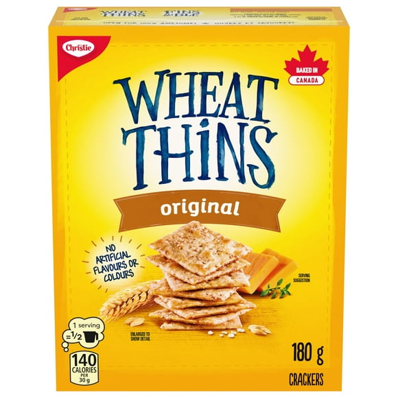 Wheat Thins Original Snacking Crackers, 180 g