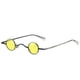thumbnail image 2 of Gafas De Sol Rock Punk Glass Estilo Vintage Lente Redonda A Prueba De Sol Unisex Círculo Pequeño Hippie Accesorios Anti-Uv Gafas De Sol Al Aire Libre Oro Negro Noticed AP006383-05, 2 of 6