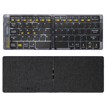 DERETE Foldable Bluetooth keyboard，Wireless Bluetooth Keyboard ，Travel Keyboard，Android Windows iOS
