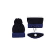 thumbnail image 2 of 3 Pieces Set Women\'s Knitted Hat Scarf Caps Neck Warmer Winter Hat For Ladies Girls Skullies, 2 of 6