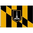 thumbnail image 1 of Bilot Maryland banner City of Baltimore Flag 3x5ft, 1 of 1