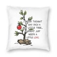 thumbnail image 4 of Funda de almohada cuadrada con diseño de árbol de Navidad de Charlie Brown, de poliéster, lino y terciopelo, estampada, decorativa, para habitación, 4 of 4