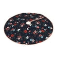 thumbnail image 2 of Balery Vintage Rose Printed Christmas Tree Skirt , Merry Christmas Party Christmas Tree Decoration,Adjustable Tree Skirt-48", 2 of 8
