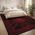 thumbnail image 3 of ODIKA 8'x10' Washable Area Rug Durable, Non-Slip Spider Web Design With Bold Radiating Strands And Dark Border for Living Room, Under Sectional, Family, 3 of 7