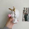 thumbnail image 2 of Maceta de niña con burbujas que soplan, jarrón seco, adornos para decoración del hogar, estatua artística de mesa, estatua de jarrón con cabeza divertida, maceta para niña, 2 of 5
