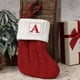 thumbnail image 2 of Initial Alphabet Christmas Stockings 7inch Letter Personalised Xmas Stocking Letter Personalised Xmas Stocking 26 Soft Stockings Decorations For Family Party, 2 of 2