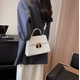 thumbnail image 3 of Bolso Bandolera De Un Hombro Con Cadena De Metal Para Mujer Blanco, 3 of 3