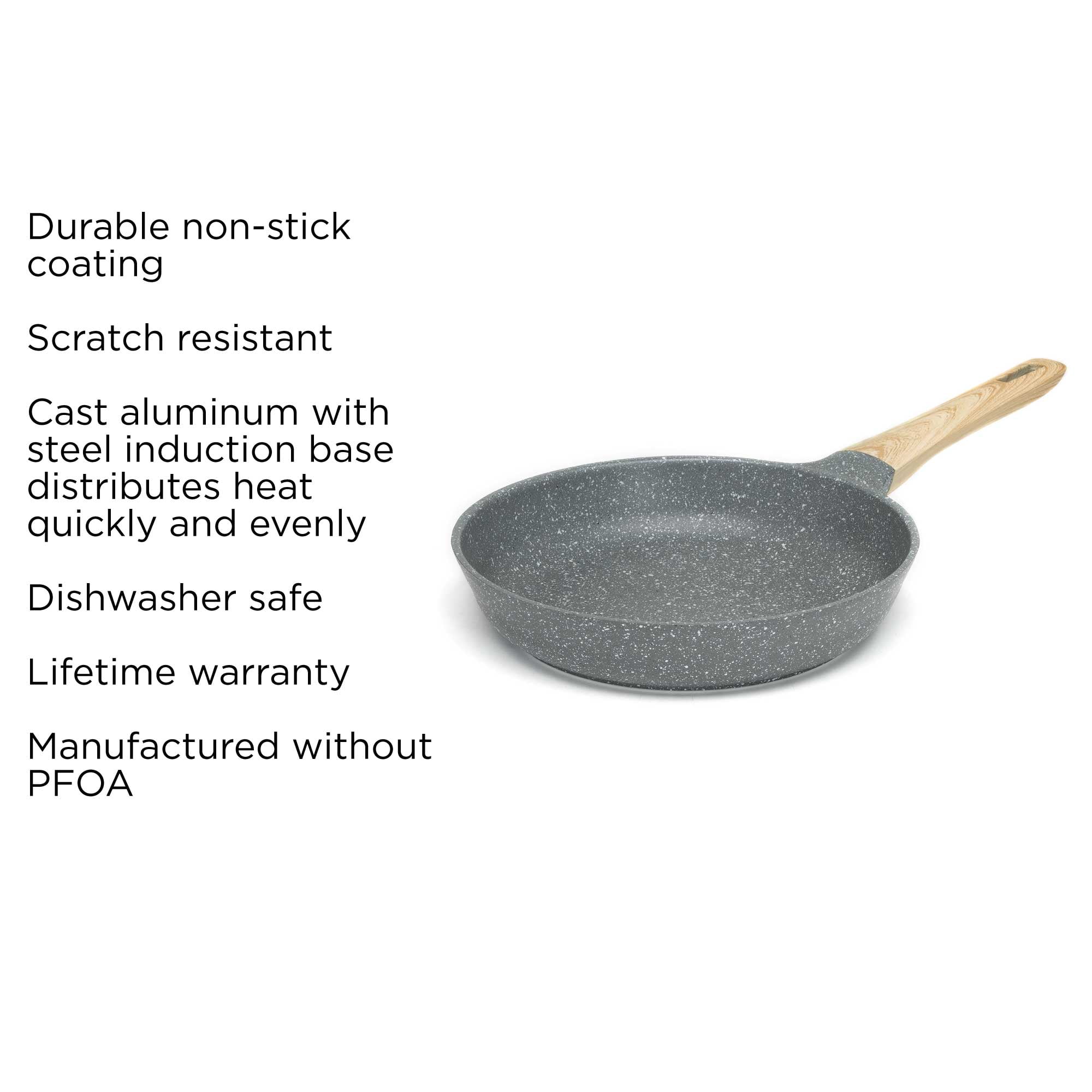 Custom Luxury Die Cast Aluminum Fry Pan Non-Stick Granite Non
