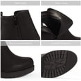 thumbnail image 4 of Bota DREAM PAIRS ZOEY-1 Mujer Tacón Grueso Tobillera Negra, 4 of 8