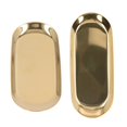 thumbnail image 2 of Gold Serving Tray Stainless Steel Polishing Process Highly Durable Simple Design Wide Application Jewelry Dish, 2 of 3