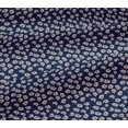 thumbnail image 4 of oneOone Cotton Jersey Navy Blue Fabric Artistic Flower Sewing Craft Projects Fabric Prints By Yard 58 Inch Wide, 4 of 4