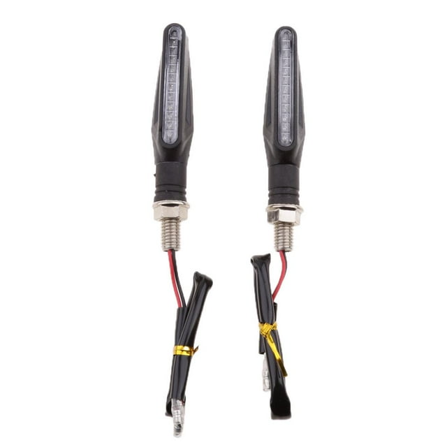 2pcs Universal Motocicleta 12led Intermitente Indicador de lámpara Intermitente Sharpla luz intermitente de la motocicleta