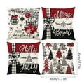 thumbnail image 2 of Lunxisen 8 Pcs Christmas Throw Pillow Covers, Xmas Decorations Cushion, Retro Santa Claus Pillowcase, Winter Holiday Decorative Pillow Case, Indoor Home Bedroom Couch Decor, 2 of 9