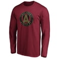 thumbnail image 2 of Men's Brad Guzan Red Atlanta United FC Authentic Stack Player Name & Number Long Sleeve T-Shirt, 2 of 3