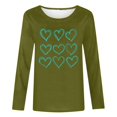 thumbnail image 4 of LYXSSBYX Long Sleeve Shirts for Women Women's Casual Printed Round Neck Long Sleeved Top, 4 of 4