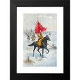 thumbnail image 2 of Adolf Baumgartner-Stoiloff 11x14 Black Modern Framed Museum Art Print Titled - Cossacks on Horseback Bearing a Standard in a Winter Landscape, 2 of 5